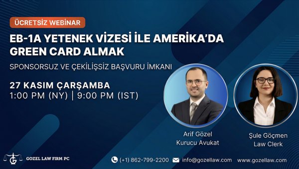 EB-1A Yetenek Vizesi ile Amerika'da Green Card Almak